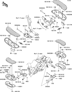VN1700 Подножки