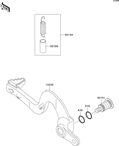  Педаль тормоза