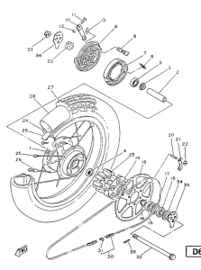 SR125 Переднее колесо