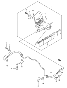 GSX1300R Сцепление hose
