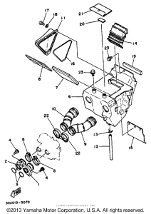XT350A Воздушный фильтр