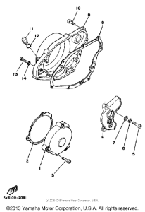 YZ490K Боковые крышки