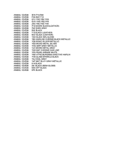 AN650 (ABS) Color chart