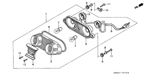 NSR125R Taillight unit ass`y