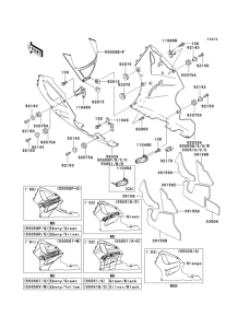 ZX750 Cowling lowers(1 / 2)
