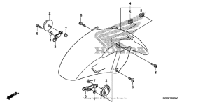 ST1300P (ABS) Переднее крыло
