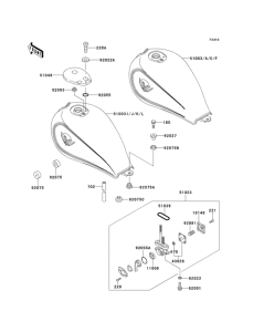 EN500 Fuel tank(1 / 2)(en500-a1 / a2 / a3)