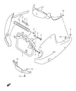 XF650 Cowling installation parts