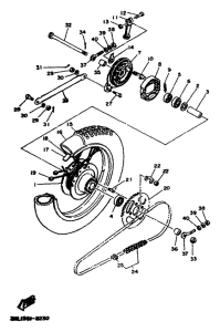 DT50R Переднее колесо