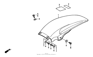 CR500R Задний бампер