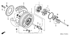 VTX1300R Rear wheel (vtx1300r)