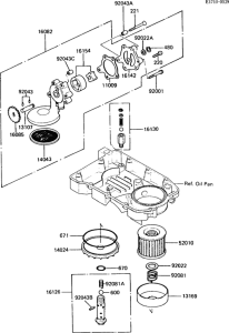 ZX600 Масляный насос