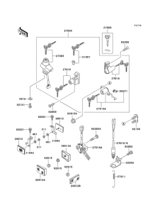 EX500 Замок зажикания