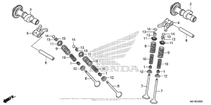 CMX300 Распределительный вал и клапана