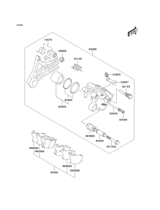 LV1000 Задний тормоз