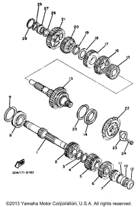FZ600U Трансмиссия
