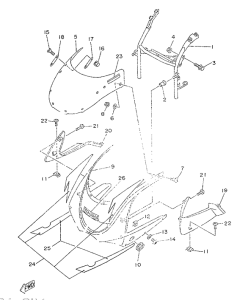 TZR50 Cupula del carenado