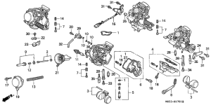 VF750C Carburetor assy