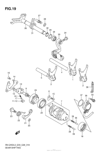 RM-Z450 Механизм  переключения передач
