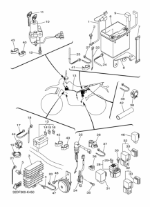 WR250R Equipo electrico