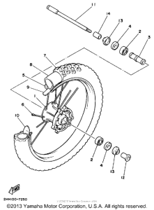  Переднее колесо