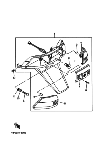 CX50 Габаритный задний фонарь