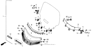 GL1500 Screen garnish set 90