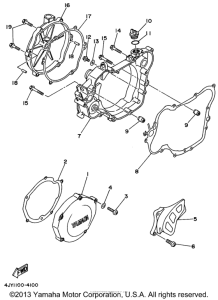 YZ125H1 Боковые крышки