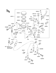 ZX600 Передний тормозной цилиндр