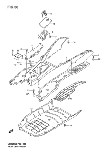 UH125 Щиток облицовочный задний