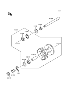 KX125 Переднее колесо