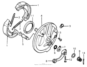 XR75 Передний тормоз