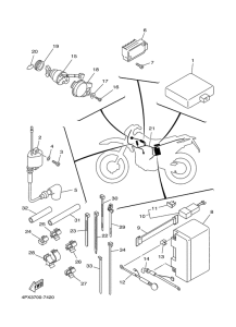 TT250R Partie electrique 1