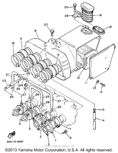 FJ600L Воздушный фильтр