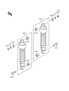VN250 Подвеска  /  амортизатор