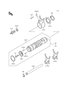 ZR550 Change drum / shift fork