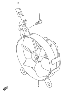 DR-Z400 Радиатор fan