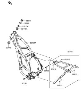 RM-Z250 Frame comp
