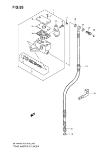 VS1400 Передний тормозной цилиндр