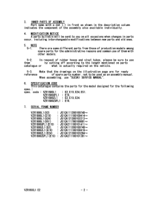 VZR1800 Catalog preface