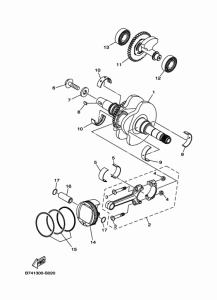 CZD300A Crankshaft & piston