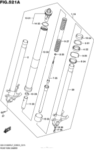 GSX-S1000F (ABS) Передняя вилка