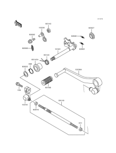 ZX750 Переключатель передач