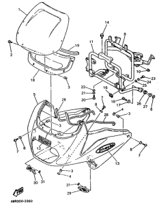 XJ600S Обтекатель 1