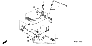 ST1100P Педали