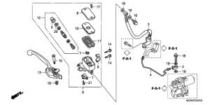 VFR800 (ABS) Fr. brake master cylinder