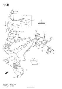AN400 (ABS) Front Leg Shield (An400Za L2 E28)