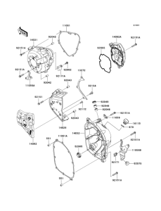 ZX1000 Крышки двигателя