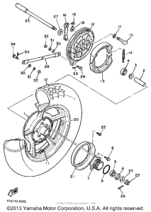 XJ700SC Переднее колесо
