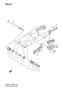 RM250 Маятник задний